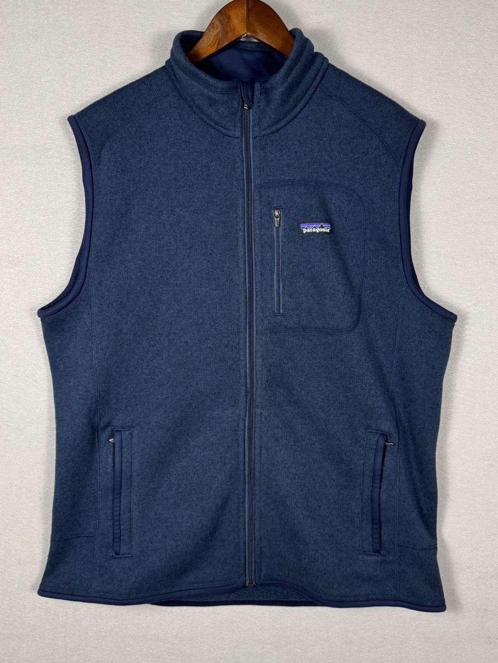 Patagonia Mens XL Fleece Vest Navy Blue